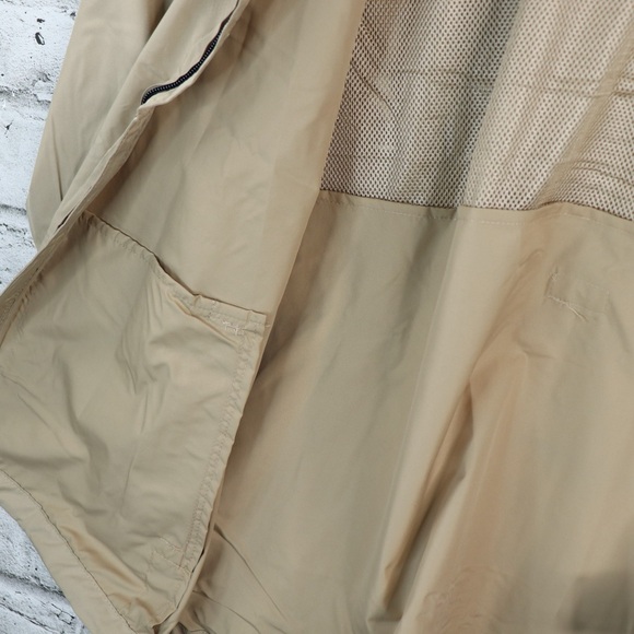 North End Men's Large Putty Jacket with Navy Blue Water Resistant Windbreaker - Picture 8 of 15